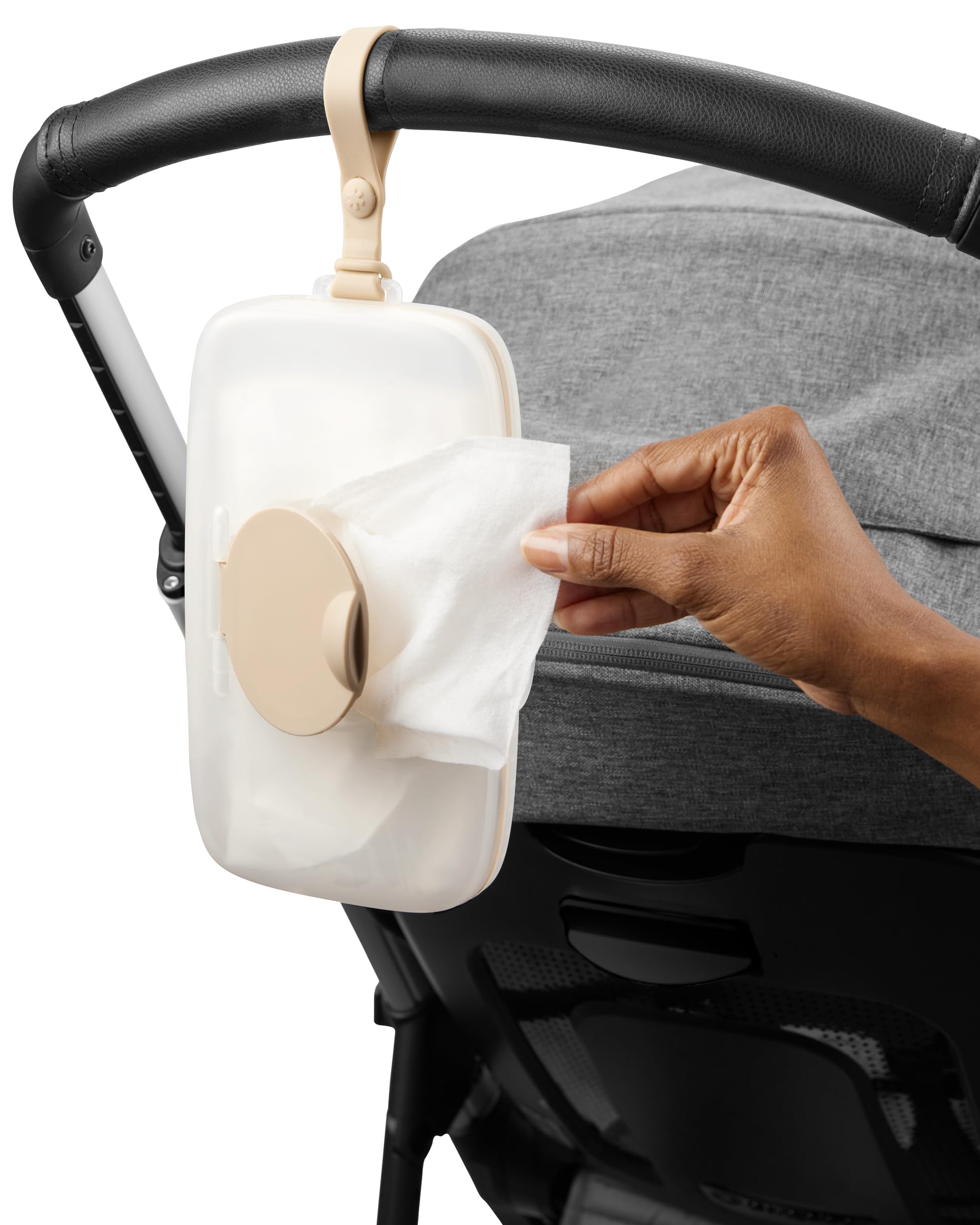 Skip Hop Baby Snug Seal Wipes Case (Oat) - Image 5 thumbnail