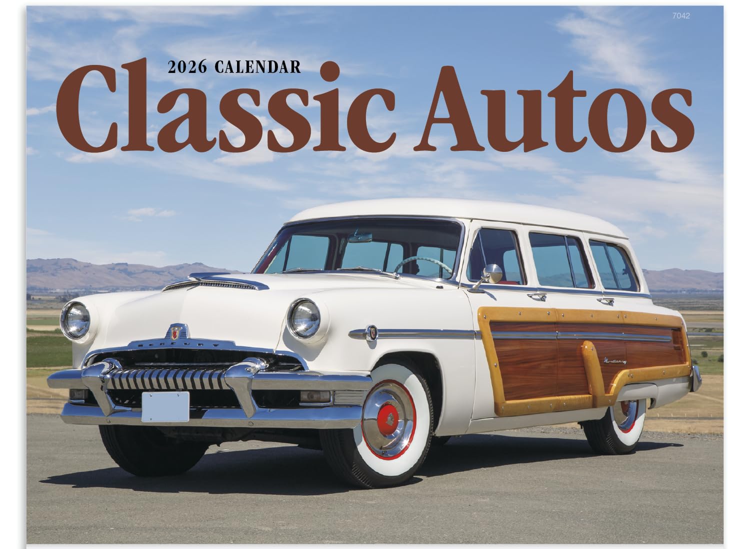 Elegant 2026 Classic Autos Hanging Wall Calendar (19" x 11") - Antique Car Photography