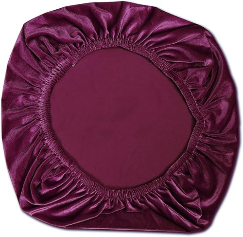 Yikko Fundas para sillas de terciopelo de elastano elástico de 14.96 a 20.47 pulgadas, protector para sillas giratorias de oficina, decoración del
