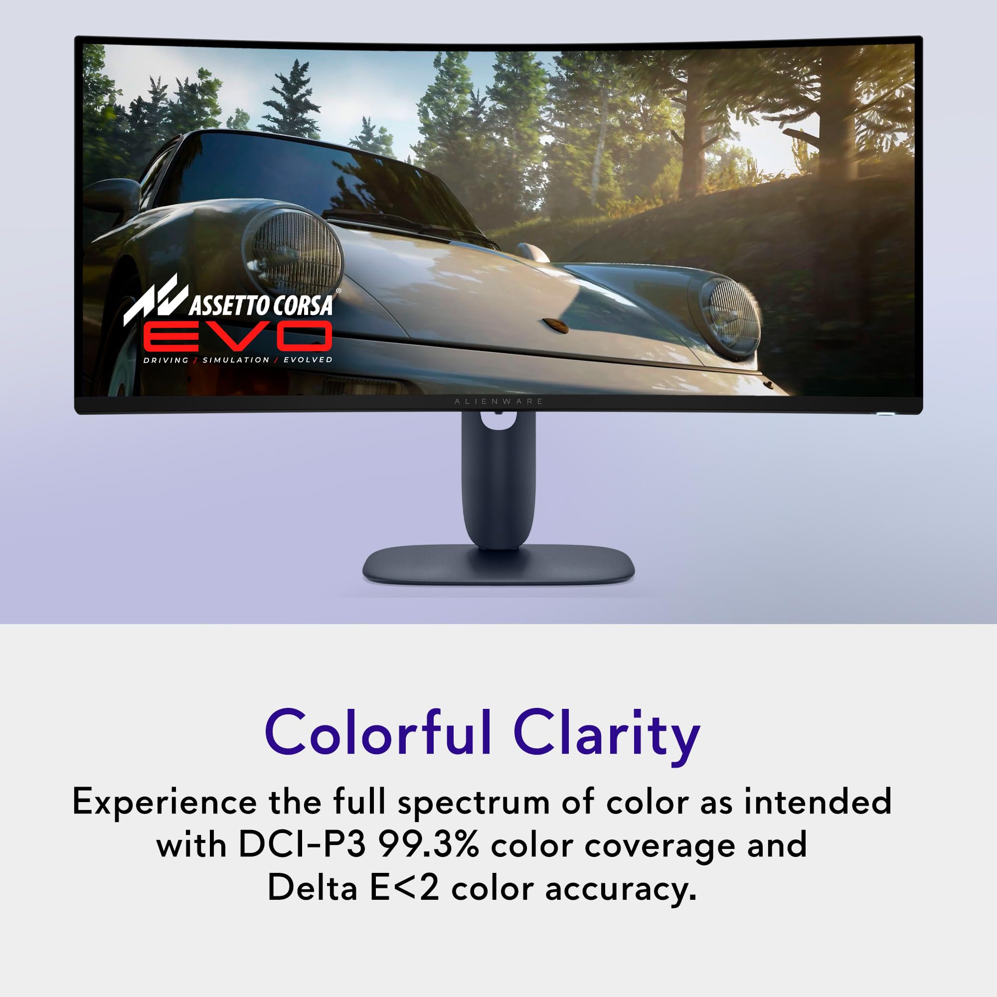 Alienware 34 240Hz QD-OLED Gaming Monitor AW3425DW - 34.2" QD-OLED 240Hz 0.03ms 1800R Curved Display, AMD FreeSync Premium Pro, VESA DisplayHDR True Black 400, DisplayPort/HDMI/USB Connectivity- Black