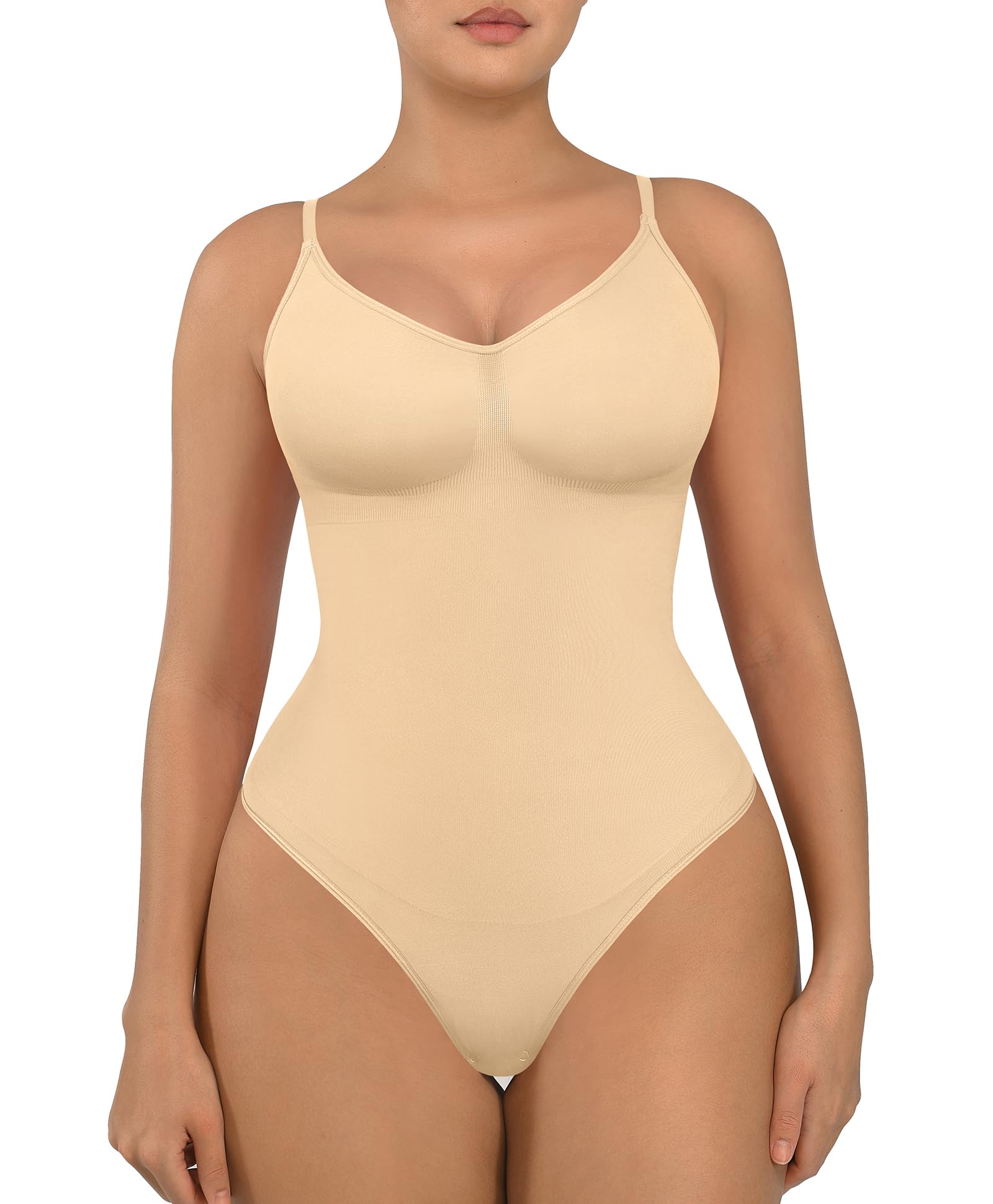 FeelinGirl Shapewear Bodysuit Tummy Control for Women Seamless Body Shaper
