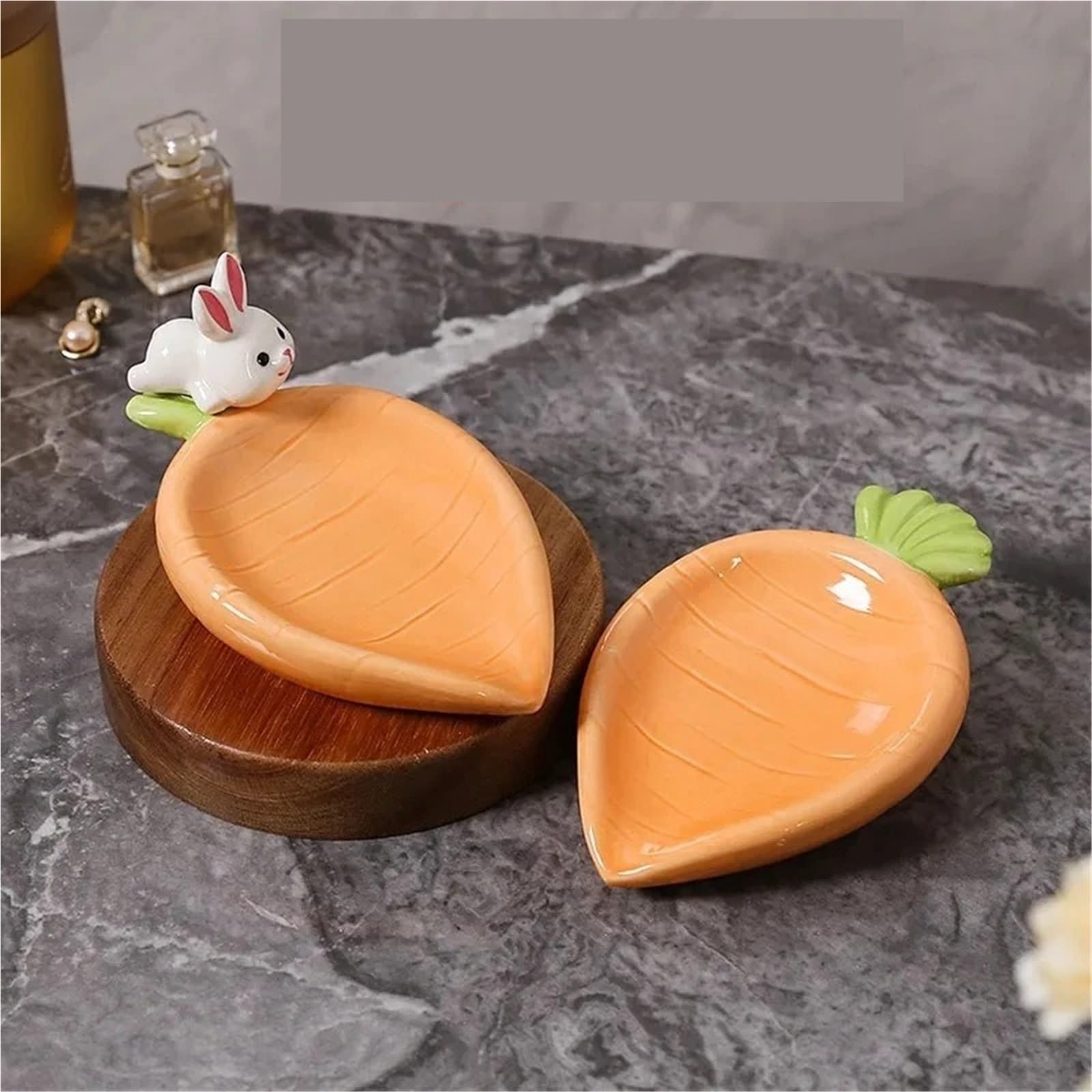 Jabonera 1/2 jabonera de cerámica | Caja de drenaje de baño con soporte(2pcs)