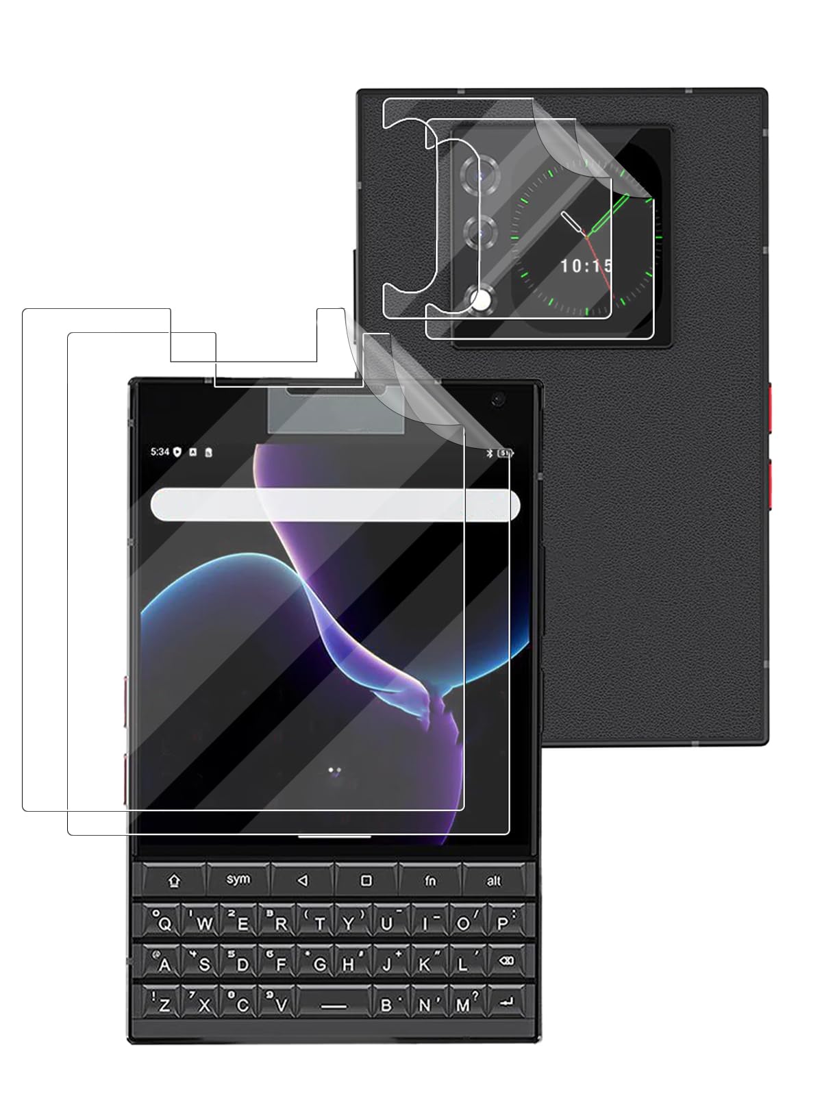 4 Pack for Unihertz Titan 2 cell phone Screen Protector Film – Anti-Scratch High-Clarity Flexible Screen Protection, Bubble-Free, HD Transparent Protective Soft Film