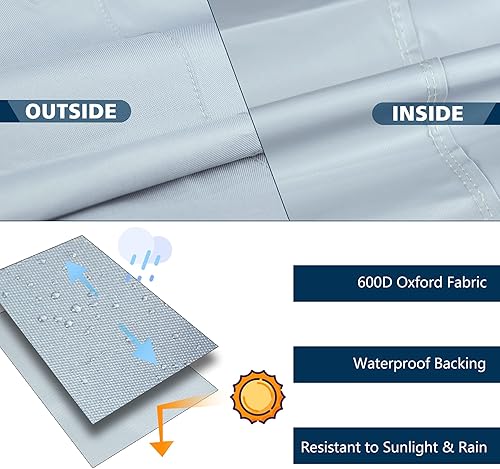 Miniatura 3 de Cubierta de aire acondicionado para unidad exterior, cubierta central de aire acondicionado de invierno para exteriores que se adapta hasta 24