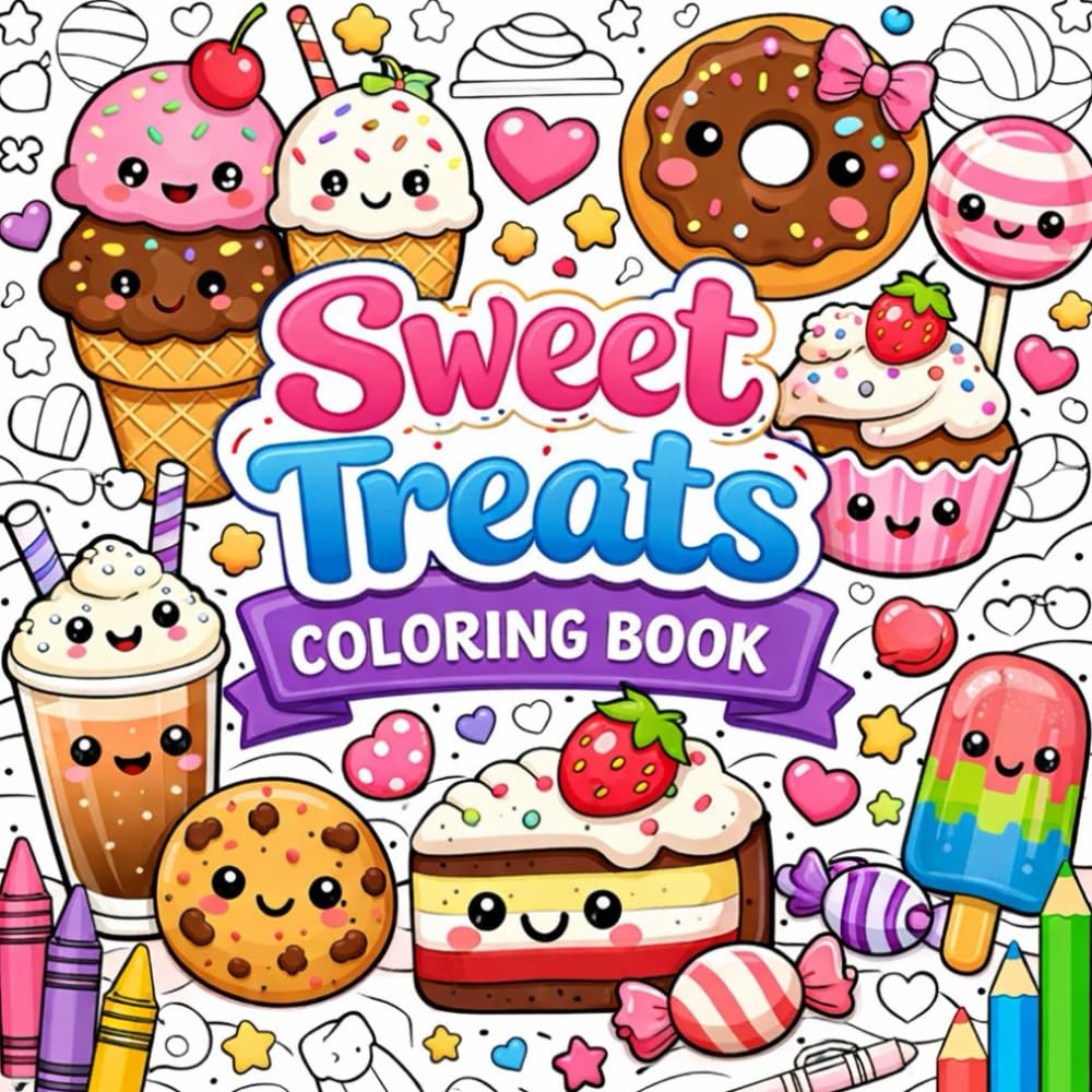 Sweet Treats Coloring Book