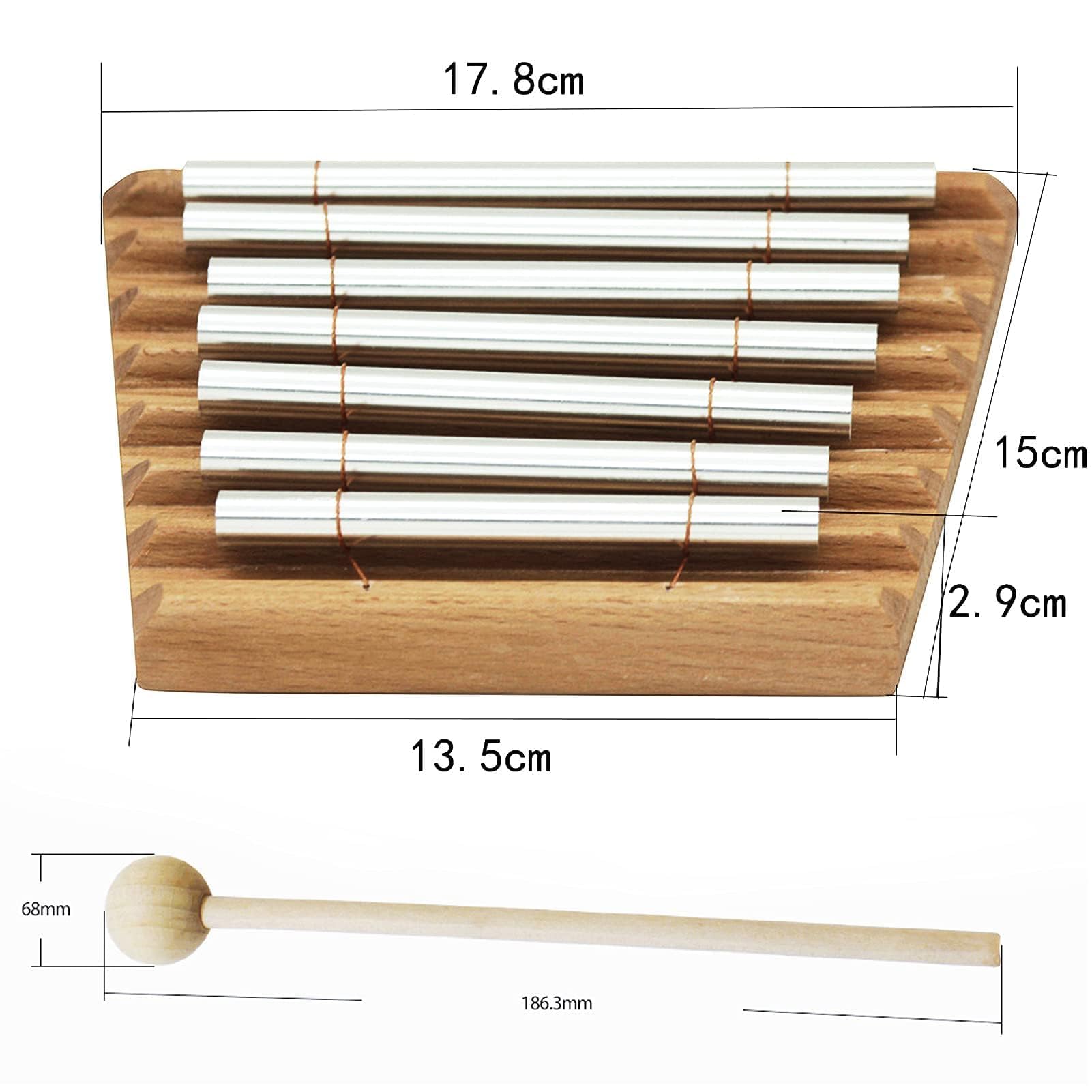 Barre de Carillons à Main, Instrument de Percussion à Carillons à Main Energy 7 avec Carillons pour la Gestion de la Salle de Classe