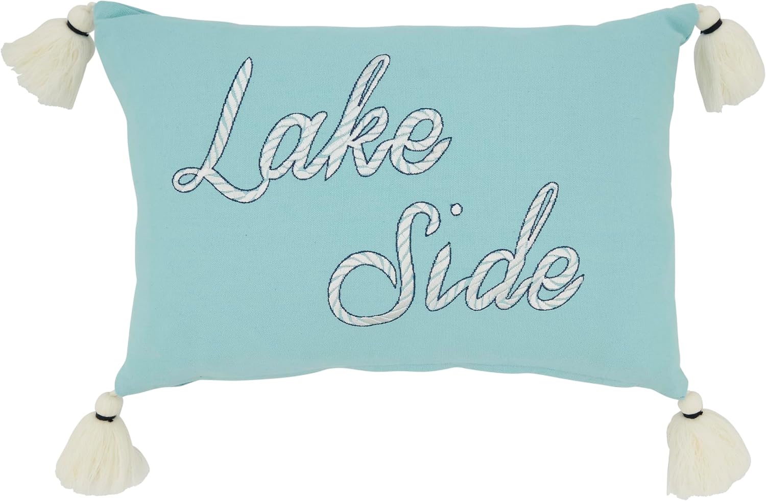 SARO LIFESTYLE Lake Side Serenity Throw Pillow Cover