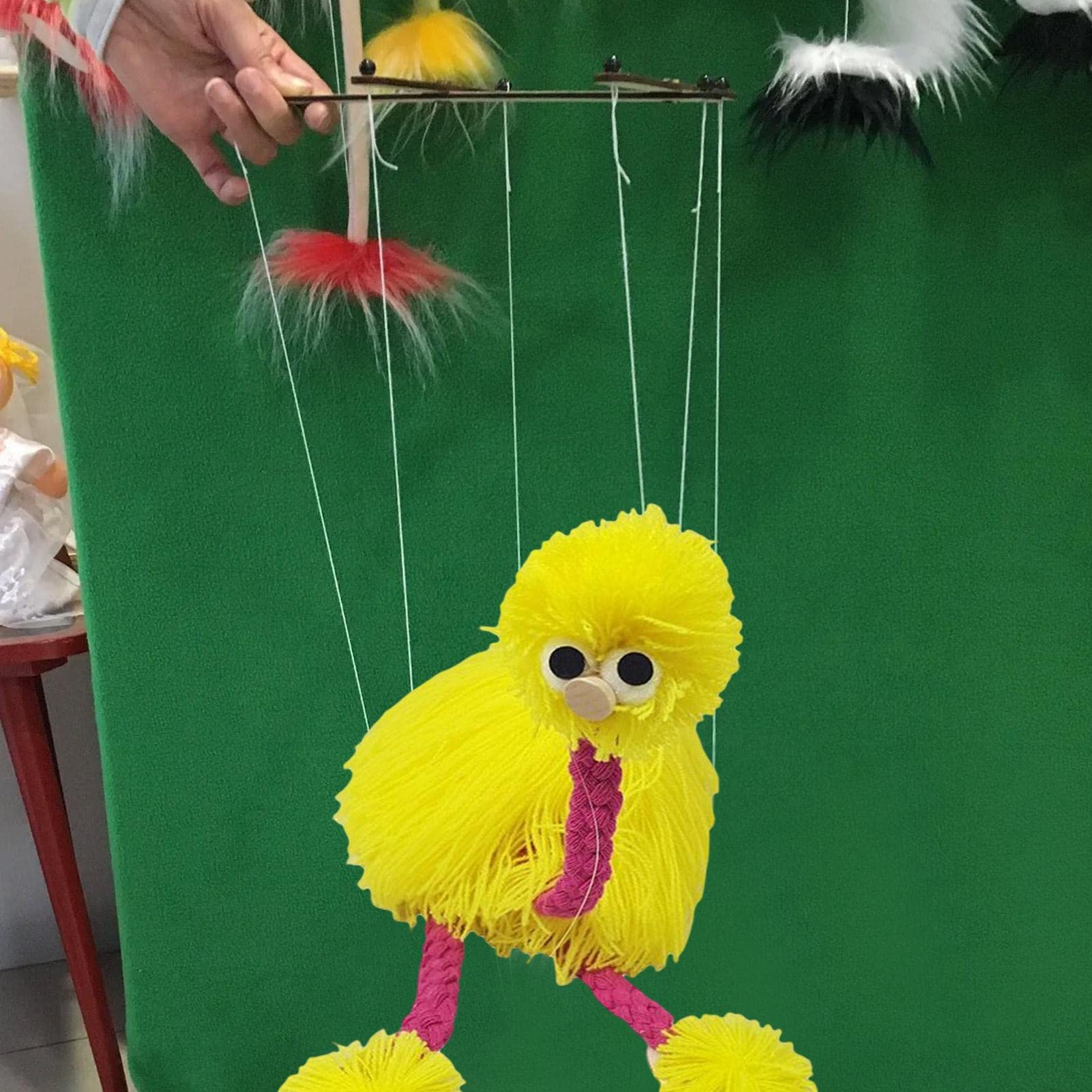 Marionette Strauß,Saitenpuppen für Kinder - Kinderpuppenspielzeug mit realistischen Gesichtsausdrücken Kinderlernspielzeug Marionetten