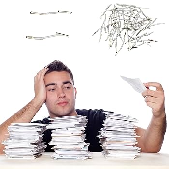 SaHeng 200 Pcs Etal Treasury Tags, 45 Elasticity Treasury Tags Etal-Ended Office Fasteners