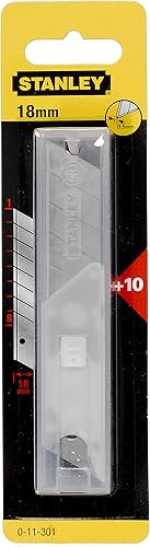 Miniatura 8 de Stanley 0-11-301 - Dispensador de hoja a presión (10 piezas), color plateado