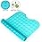 YINENN Bath and Shower Safety Mats 40x16 inch, Non Slip with Suction Cups for Bathroom Stall and Tub Floor, Extra Large and Machine Washable, Drain Holes Keep Bathtub Clean, Green