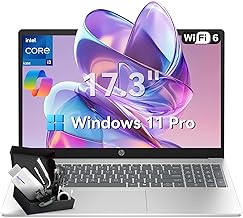 HP 2025 17.3" FHD Laptop, Intel Core i3-N305 32GB RAM | 1TB SSD, Windows 11 Home, Wi-Fi 6, Bluetooth, Webcam, Up to 9.5 Hours Battery Life–Business Laptop for Work & Students, G255 Accessory Kit