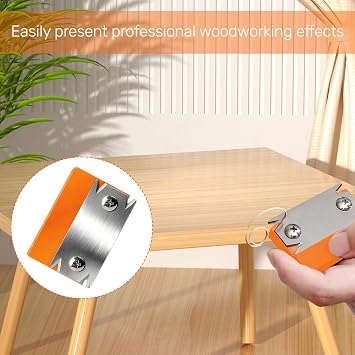2pcs Woodworking Edge Trimmer,Edge Banding Trimmer Wood Chamfering Fillet Scraper,Edge Banding Trimmer,Portable Manual Edge Banding Cutter,Mini Portable Trimmer,Durable Edge Banding Trimming Tool