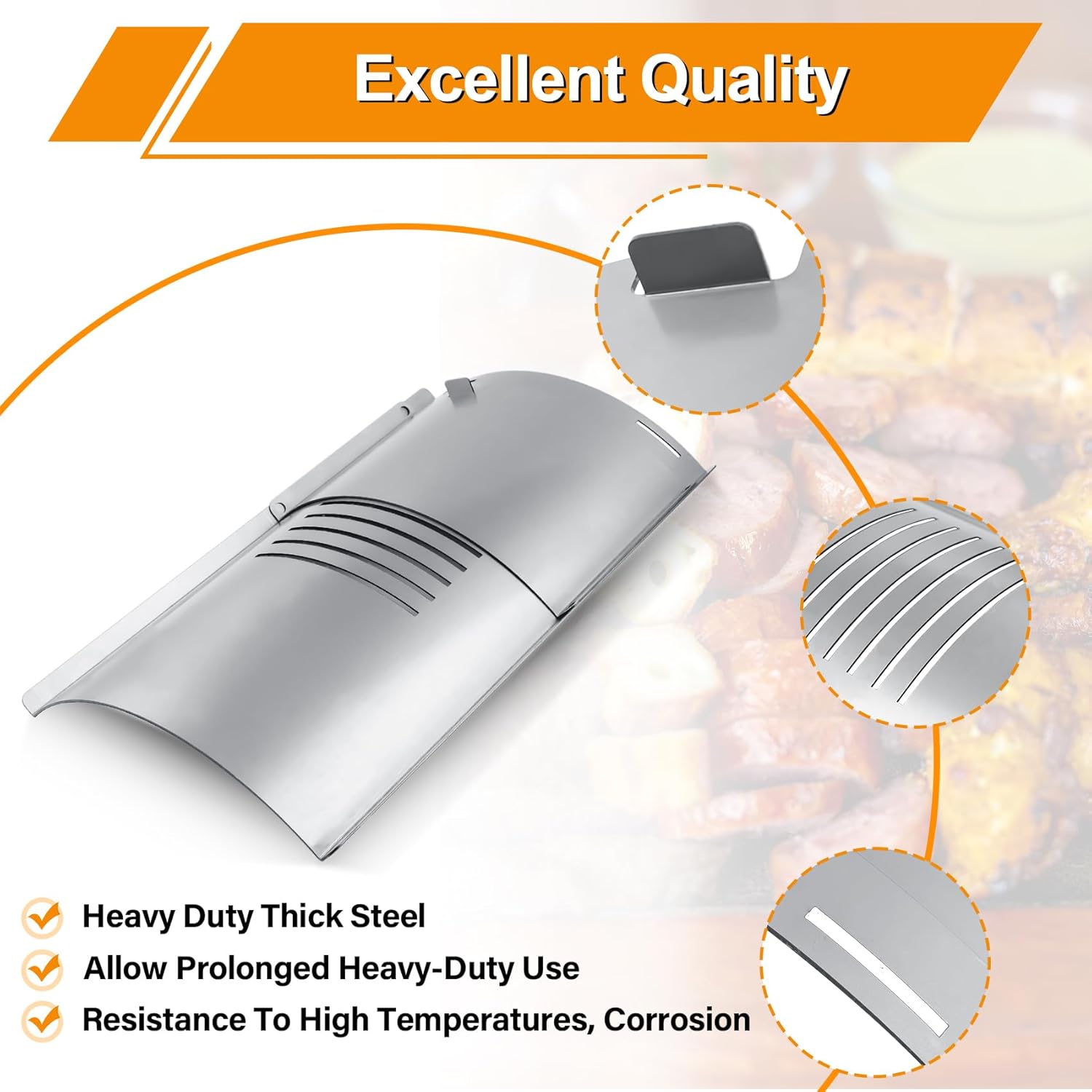 Flame Broiler Kit for Pit Boss 820 Series Pellet Grills with Slide Cover and Bottom, Grill Replacement Parts for Pit Boss PB820D(#74516), PB820PS1, PB820FB, PB820FBC, PB820S, PB820SC Pellet Grills