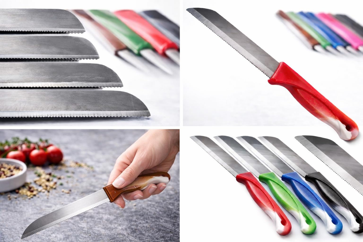 SMHLINE® Obstmesser Schälmesser Gemüsemesser Allzweckmesser 200x Bunt Edelstahl Messer rostfrei Küchenmesser Tafelbesteck Messerset Alltagsmesser