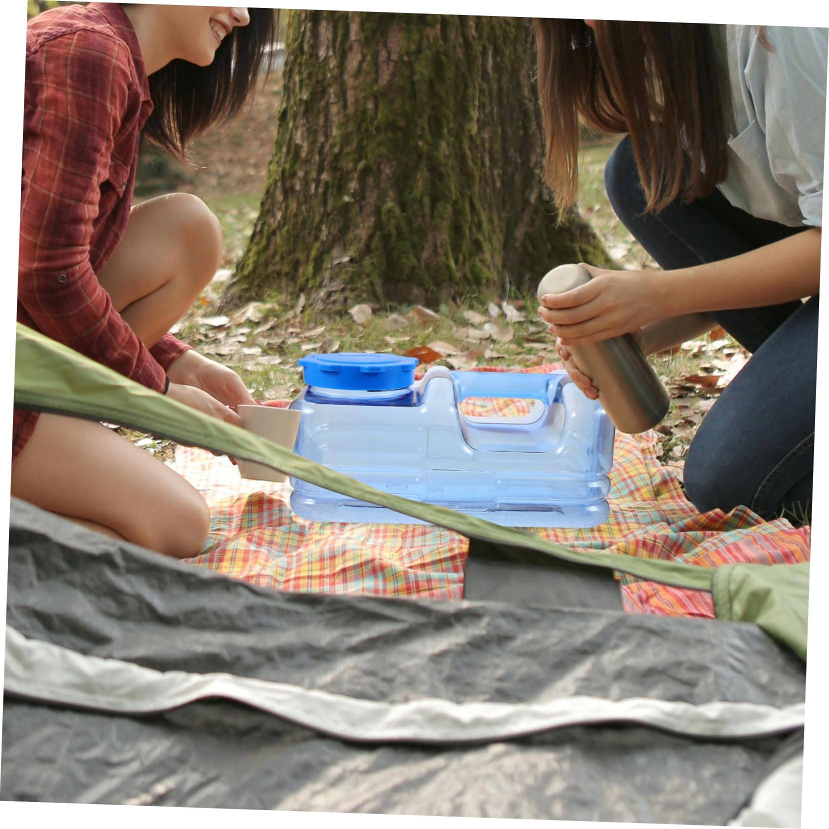 1satz Tragbarer Wasserbehälter Faltbarer Camping-wasserkanister Outdoor-wassercontainer Mit Anti-leck-Funktion Für Reisen Wandern Und Freizeitaktivitäten