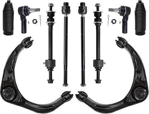 Miniatura 121 de Detroit Axle - Kit de suspensión frontal de 10 piezas para Ford Ranger Mazda B2300 B2500 B3000 B4000, 2 brazos de control superiores, 2 rótulas