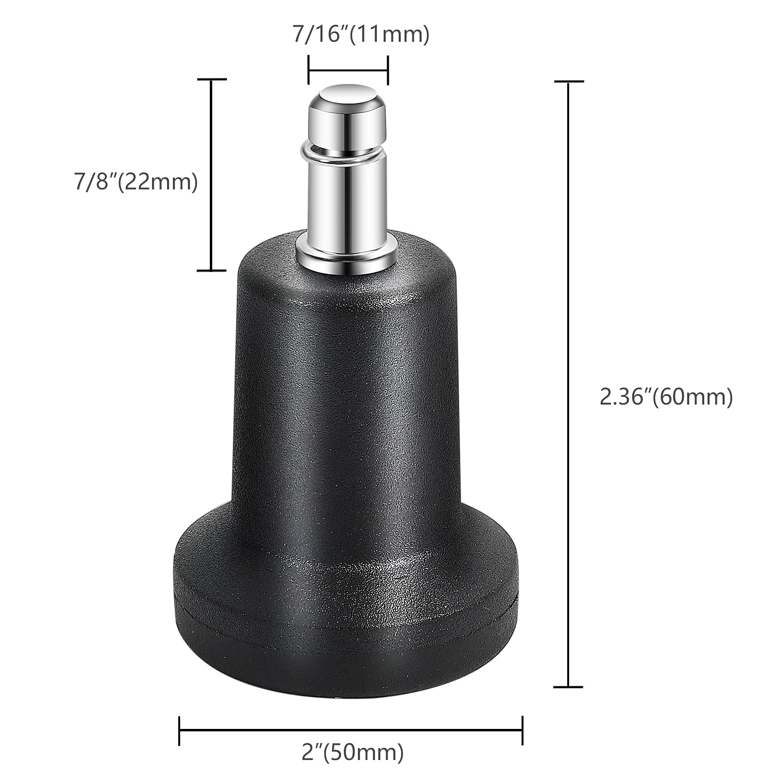 10Pcs Bell Glides Vervanging Kantoor Stoel Wielen Stopper