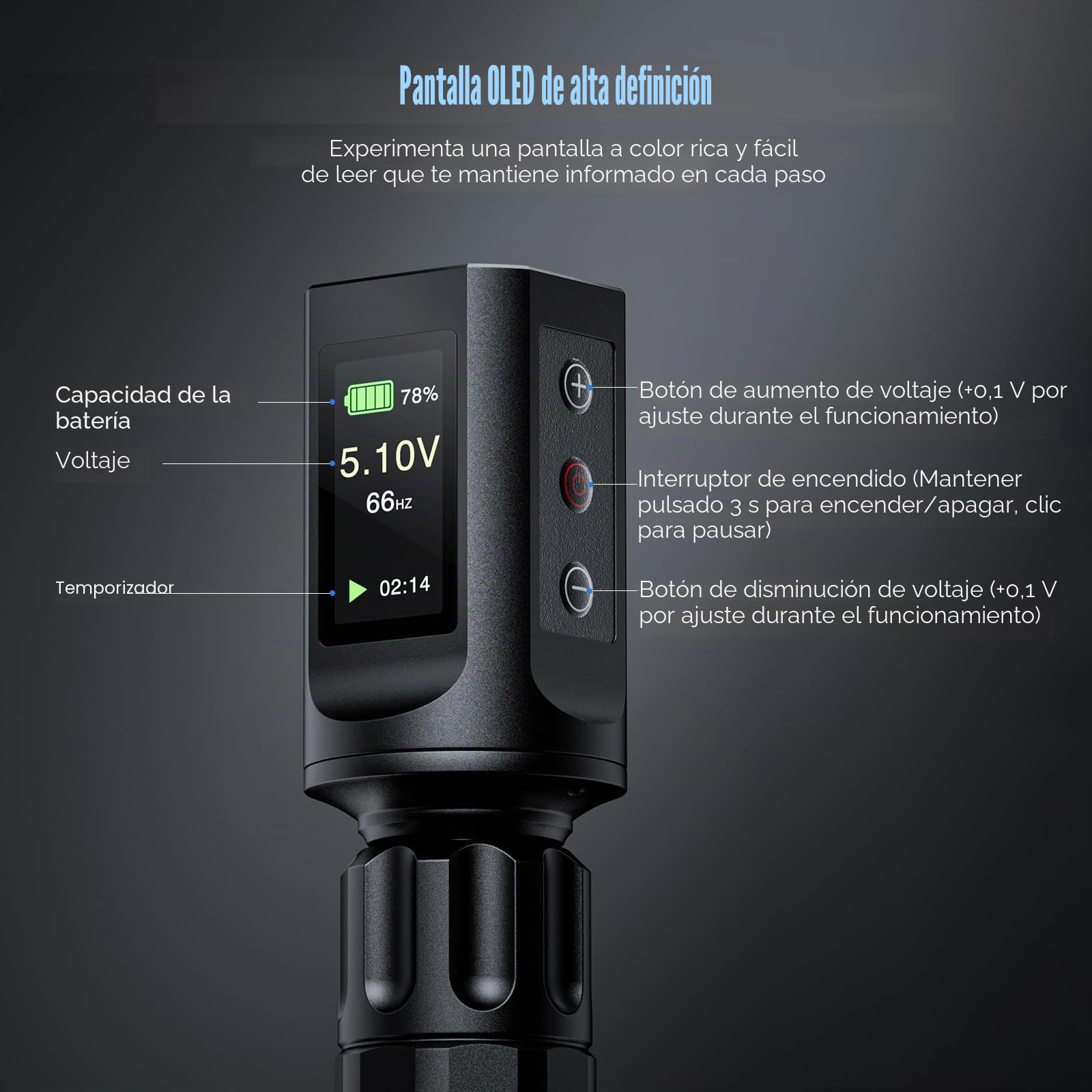 Biomaser Juego de máquina inalámbrica con batería de 1900 mAh, máquina de bolígrafo rotativo inalámbrico, 20 cartuchos, 10 botellas de tinta, accesorios completos para principiantes y artistas