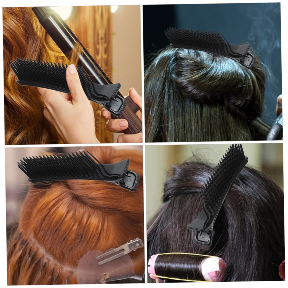 FRCOLOR 30 horquillas de peluquería, pinzas para el cabello, clips de maquillaje para el cabello, pinzas para el cabello, pinzas para el cabello, pinzas de pelo para peinar, sección de pinzas de pelo