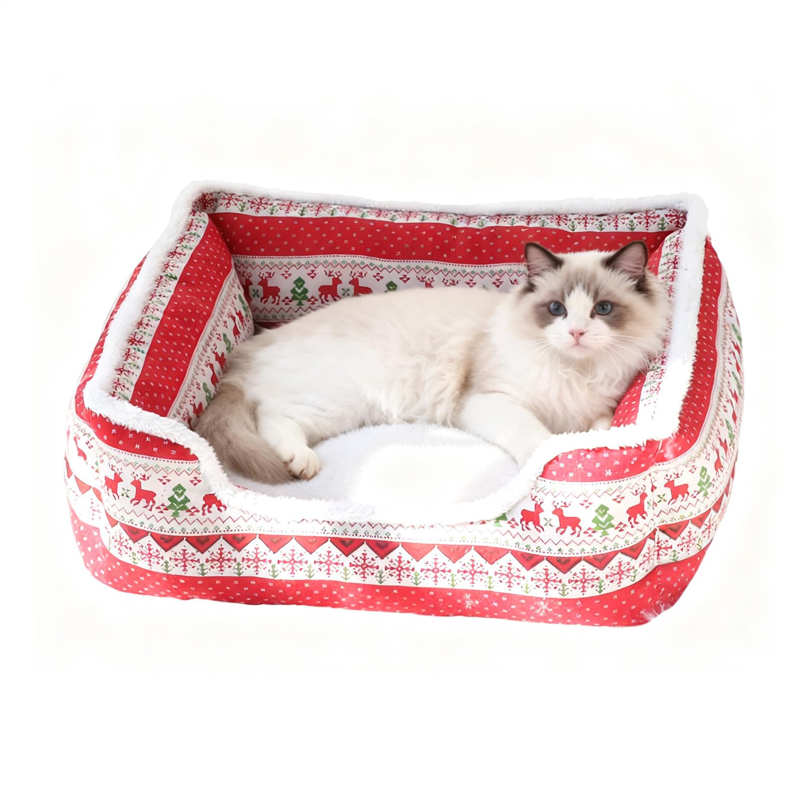 Lit de Noël pour chien et chat lavable Generisch pour l'hiver
