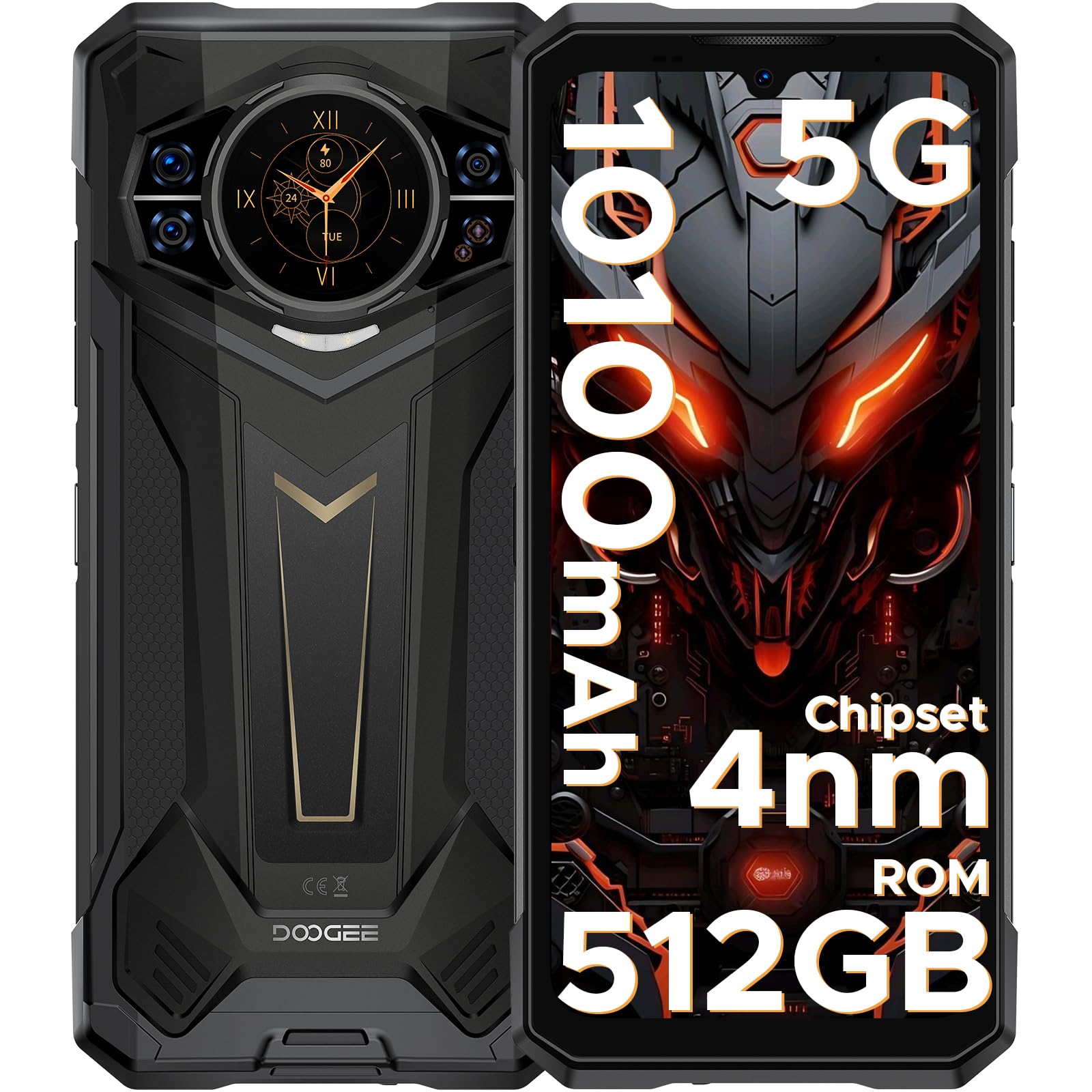 Amazon.com: POPUX S200 Plus 5G Rugged Phone with Gemini AI,4nm