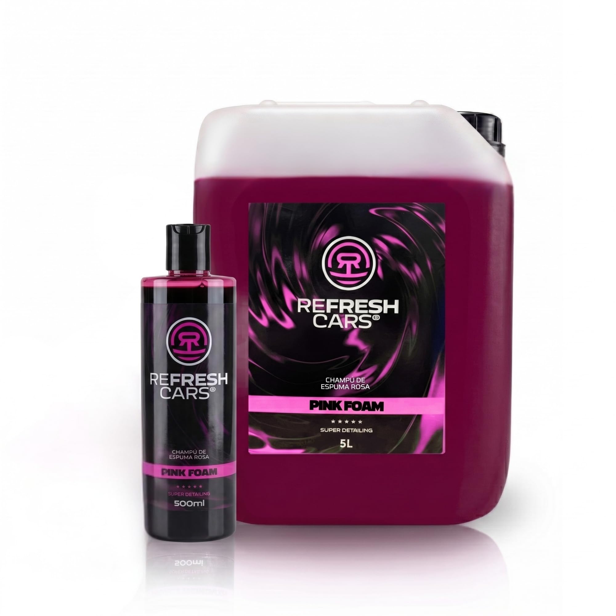 Espuma Activa Snow Foam Coche 5,5 L + 500 ml – Champú Prelavado Concentrado para Lavado Sin Contacto | Compatible Pistola a Presión Tipo K2-K7 y Cañón de Espuma | pH Neutro | Gran Formato Detailing