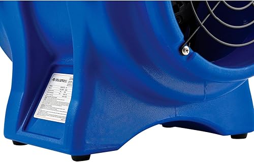 Miniatura 7 de Global Industrial Ventilador de soplador de espacio limitado de 8 pulgadas, conducto de 25 pies, plástico rotomold, 1000 CFM, 13 HP