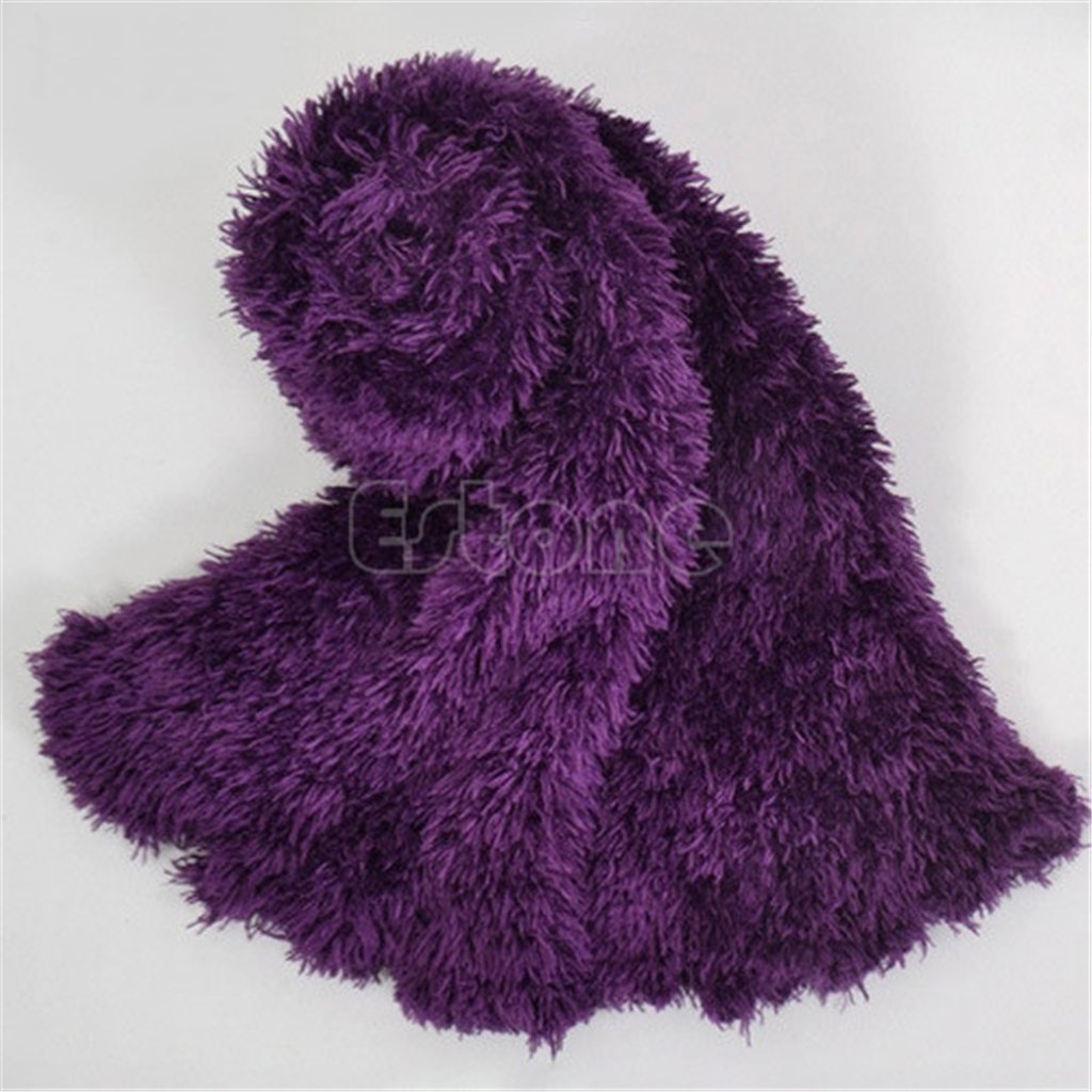Lda Women's Deep Purple Get Fresh Magic Snood Scarf Scarves Shawl Soft Multifunctional Outdoor Head Wear Multifunctional Scarf Hanger