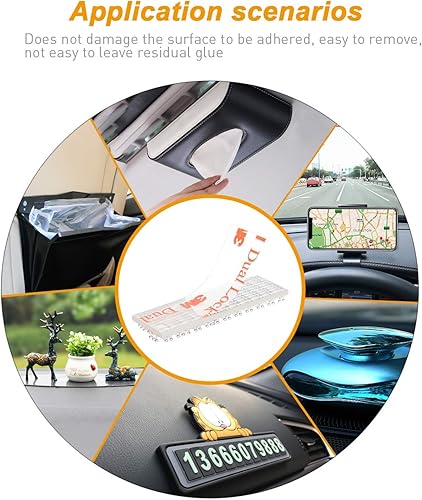 Miniatura 6 de POTOLON EZ Pass Kit de montaje – Cinta de bloqueo doble – 2 juegos de tiras de despegar y pegar con almohadilla de preparación de alcohol