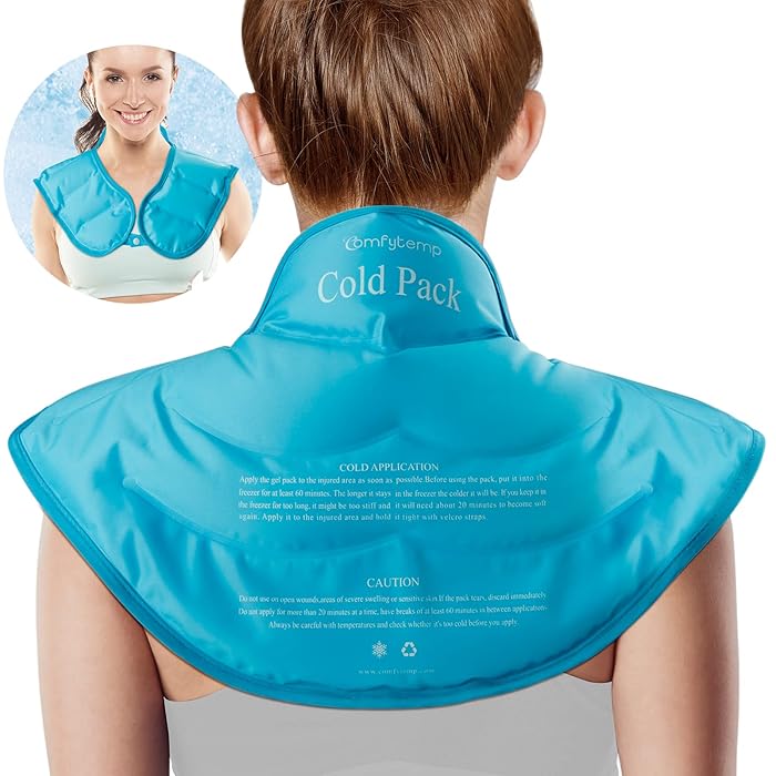 Buy Neck Shoulder Ice Pack, Comfytemp Large Reusable Ice Pack for Neck and Shoulders, Gel Cold