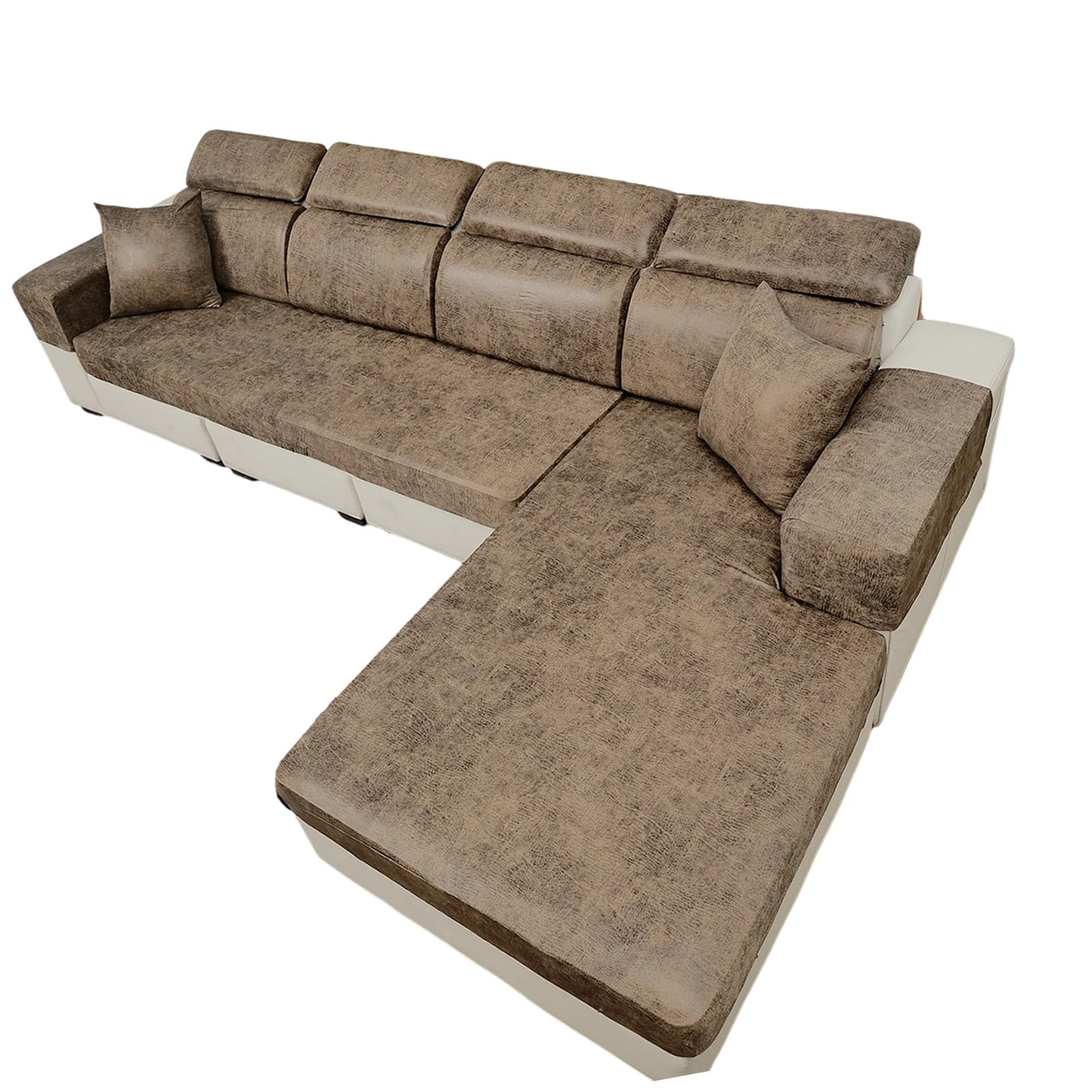 Buxuaaaa Nonslip Sofa Seat Cover with Soft Surfaces Spill Resistant Elastic Edges Home Decoration Upgrades Spill Proof Sofa Seat Cover