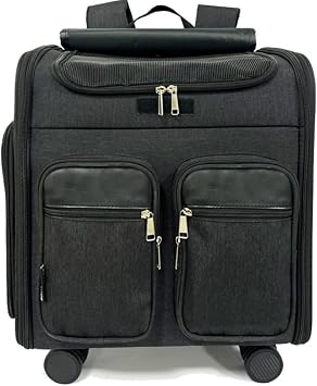 Pet Carrier Backpack Pet Carrier with Casters Cat Cat Carrier Cart 3 WAY Dog Small Dog Large Space Silent Universal Wheel Pet Carrier Case Foldable Removable Wheels Drive Travel Hospital Visit