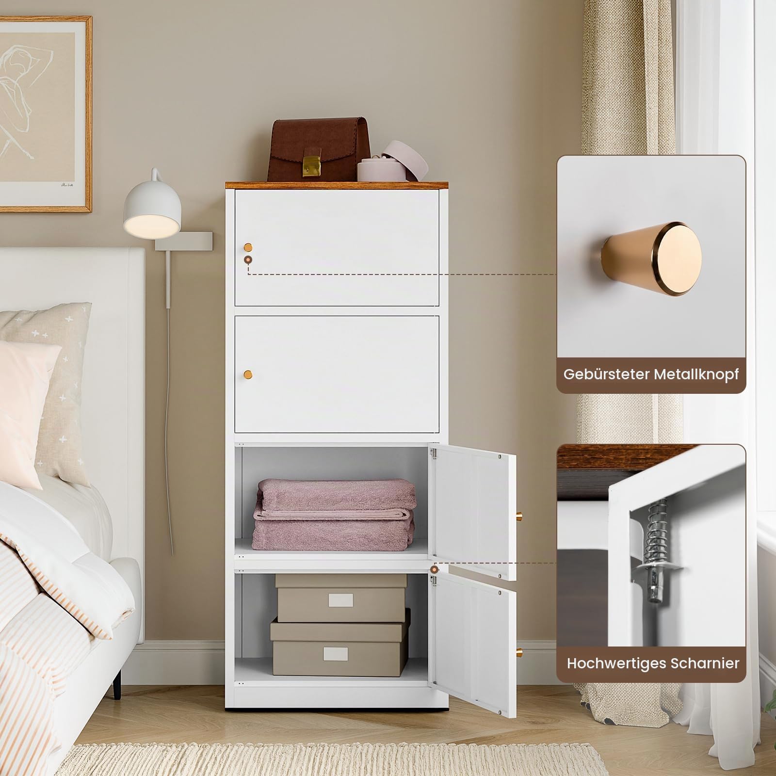 Sightlife Metall Kommode Sideboard Metallschrank Hochschrank Vorratsschrank Regalschrank Aufbewahrungsschrank Aktenschrank Highboard Allzweckschrank Mehrzweckschrank Hochschrank Schmaler