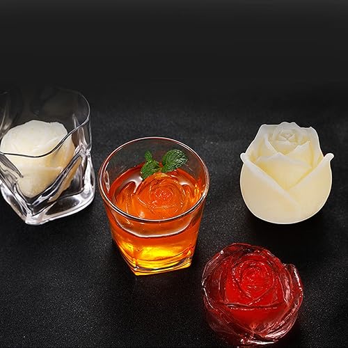 Miniatura 7 de Bandeja para cubitos de hielo, 6 bolas de hielo grandes de 1.8 pulgadas, molde de silicona de fácil liberación para cócteles, bebidas, whisky,
