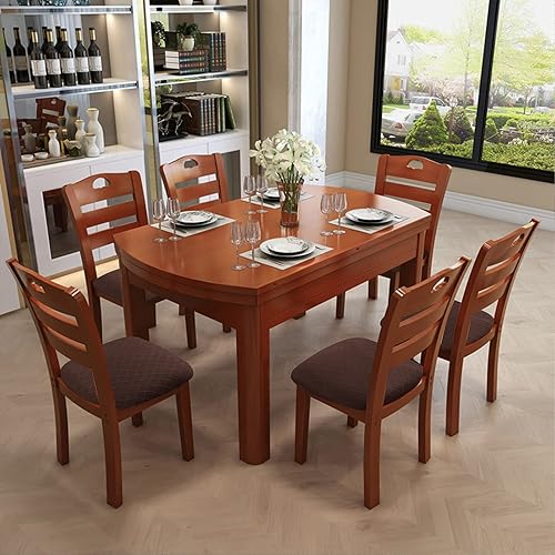 Miniatura 2 de Genina Fundas de asiento impermeables para sillas de comedor, fundas para sillas de comedor, fundas para sillas de cocina (chocolate, 6 piezas)