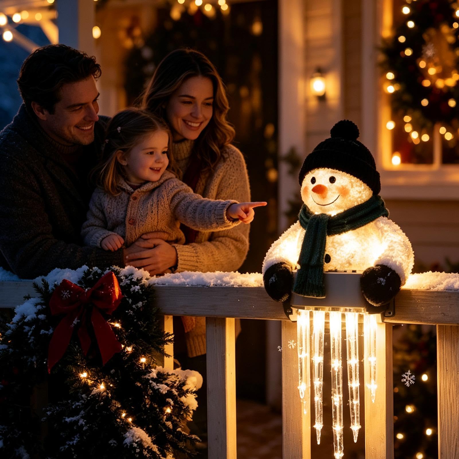 A Forma Di Pupazzo Di Neve Illuminazione LED da Esterno Decorazioni