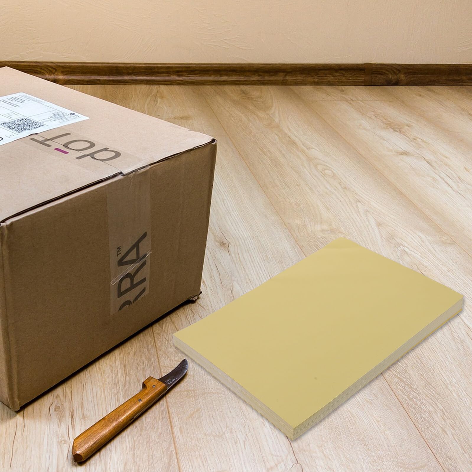 POPETPOP 100fogli Carta Adesiva Per Stampante Carta Bianca Da Stampa Adesiva Per Etichette Materiale Sicuro Utilizzo Casa Ufficio