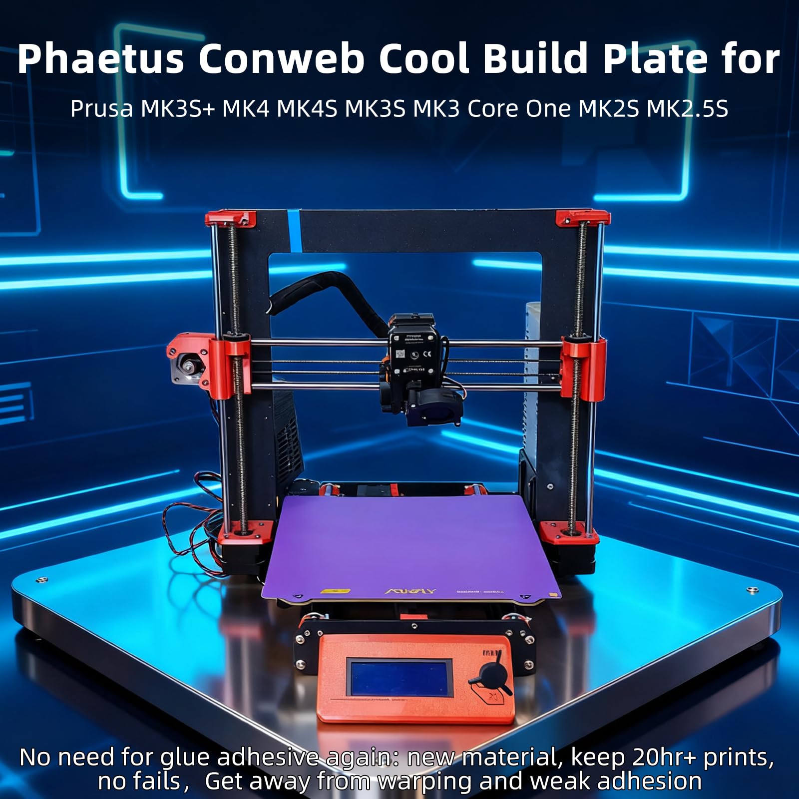 Snapklik.com : 0.5 Mm PEI Sheet For Prusa MK4S MK4: Upgraded MK52 ...
