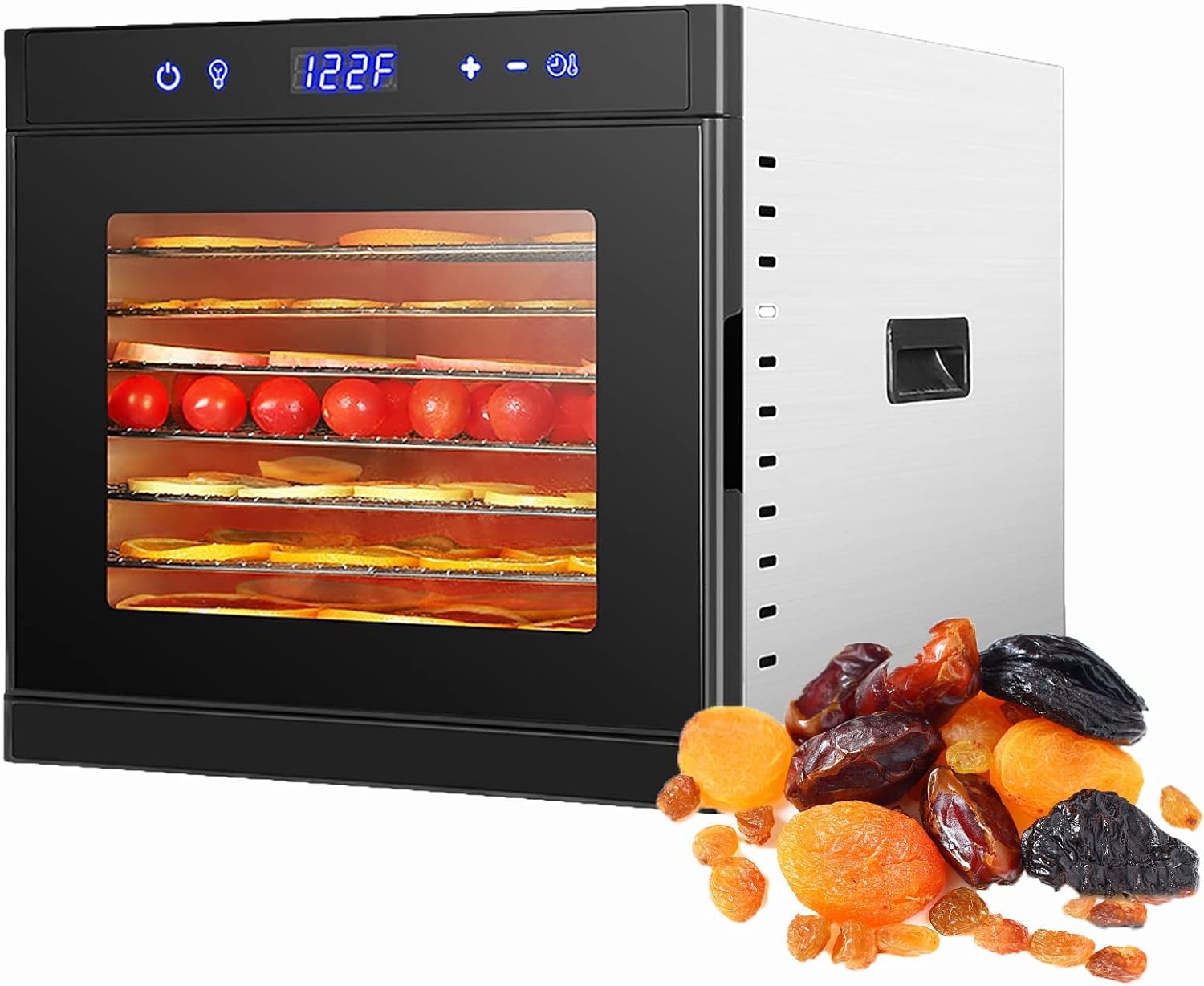 6/8 Tray Stainless Steel Food Dehydrator, Mushroom Dryer Machine The ...