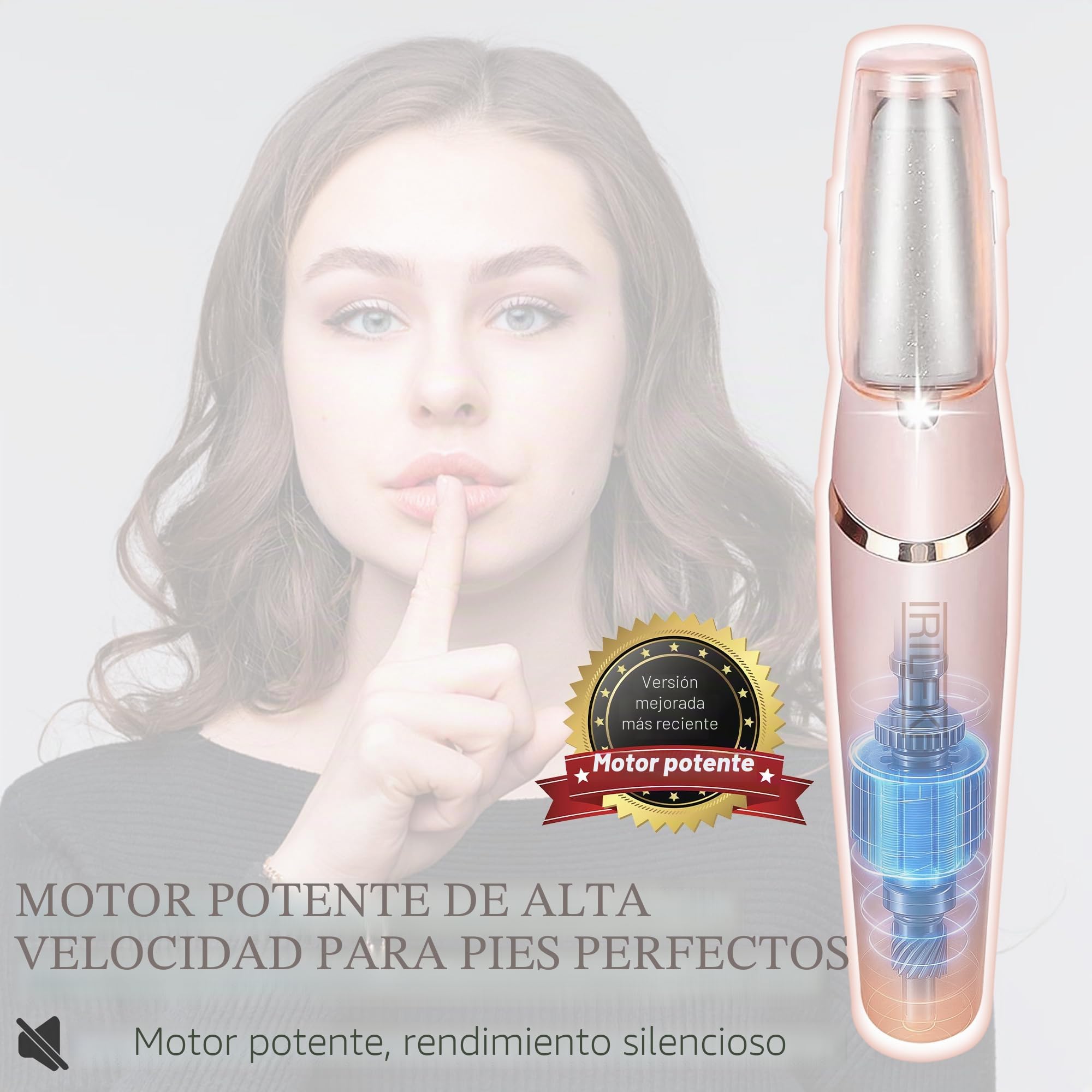 Eliminador de Callos Eléctrico para Pies, Herramientas de Pedicura Electrónicas Recargables para Archivadores de Pies, Cuidado Profesional de los Pies Pedi para Piel Seca/Muerta