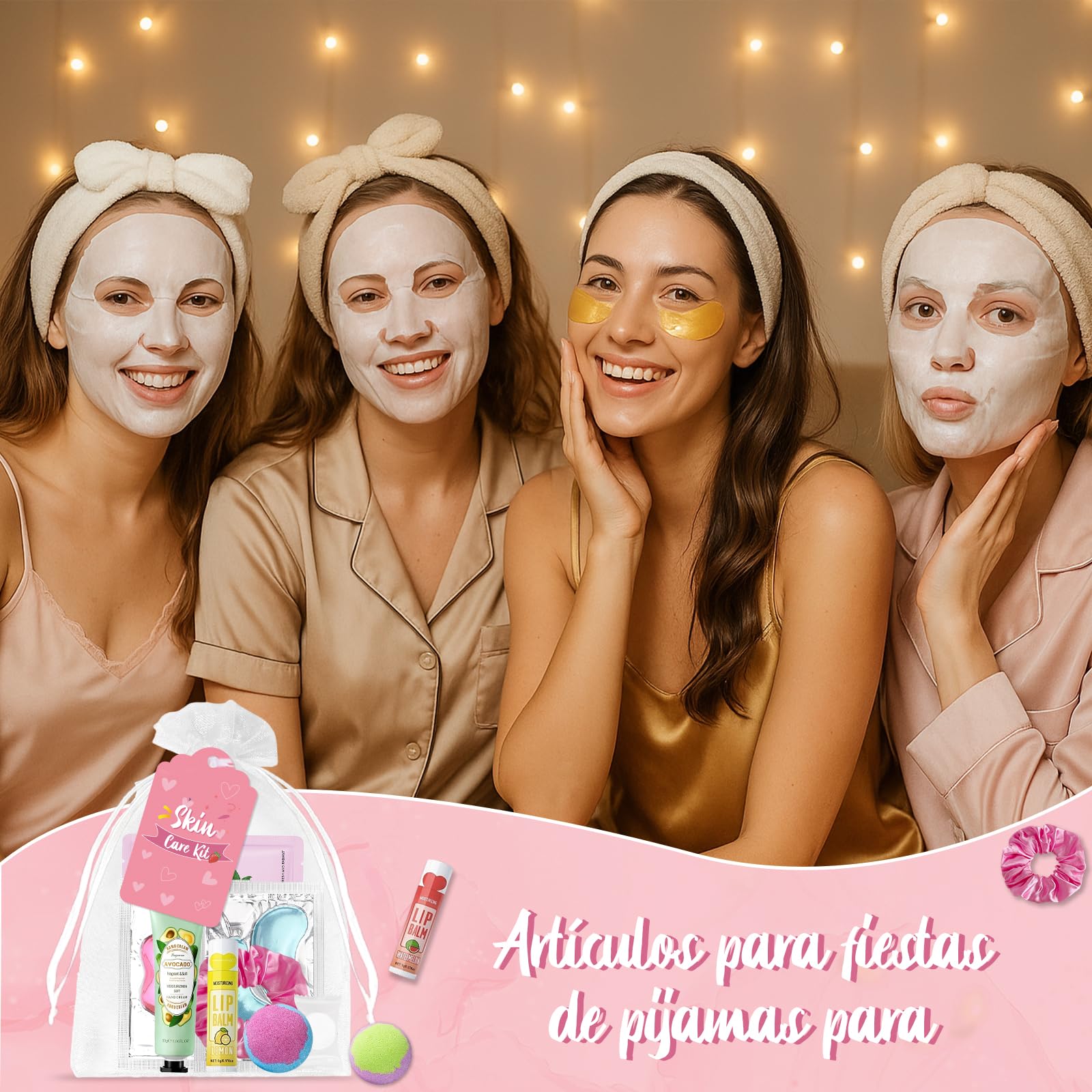 Erinde Set Spa Mujer 120 Piezas, Mascarilla Facial, Crema de Manos y Bomba de Baño, Kit Cuidado Personal Relajante, Regalo Spa para Mujer, Detalles Boda Cumpleaños Navidad