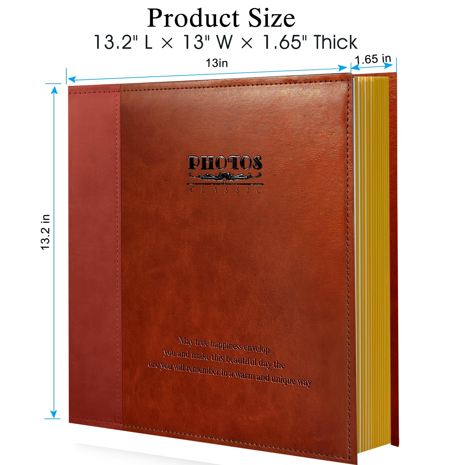 Zoview Red Brown Photo Album - Self Adhesive -5