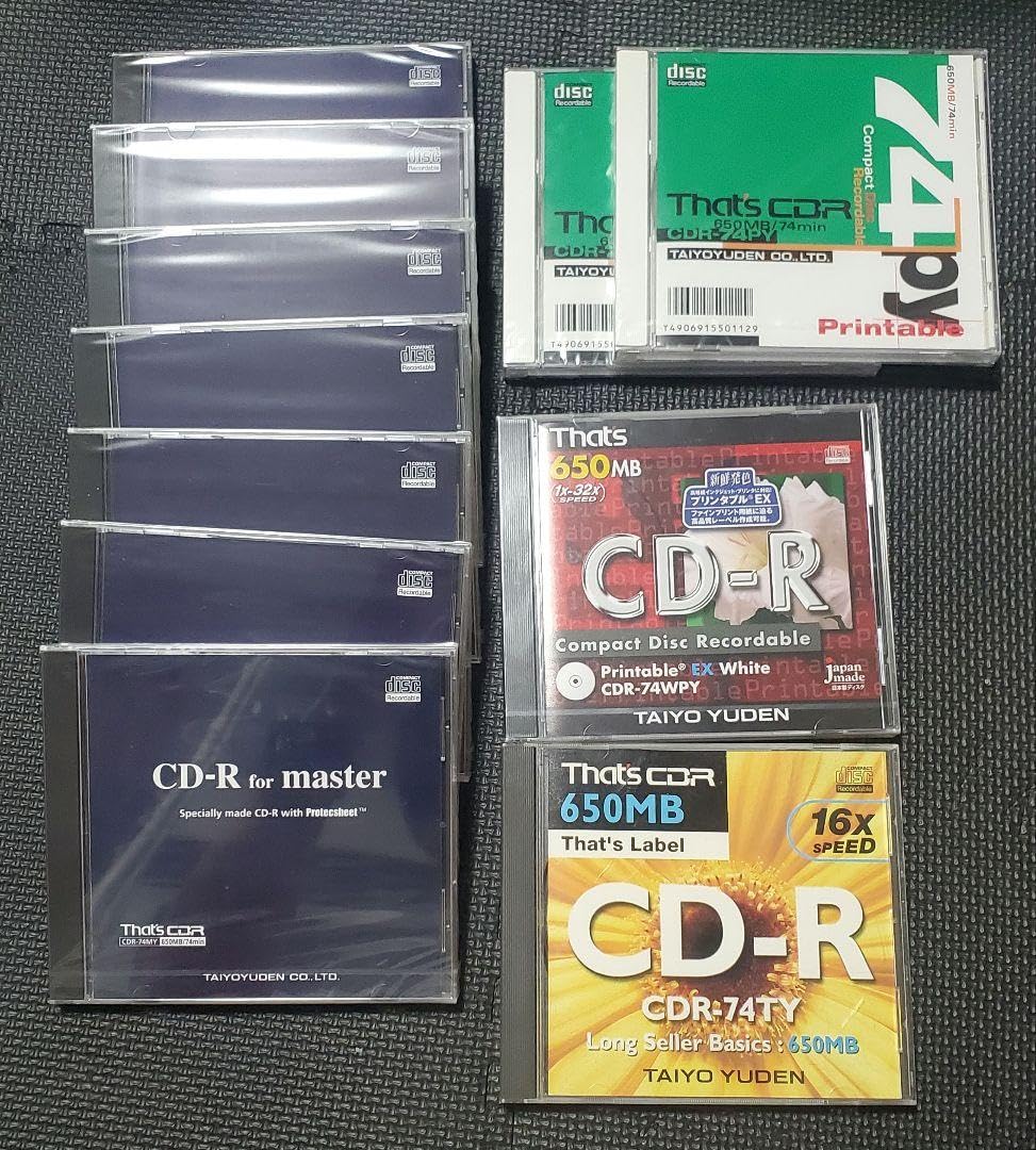 Amazon.co.jp: 太陽誘電 That's CD-R for master マスターCD 11枚