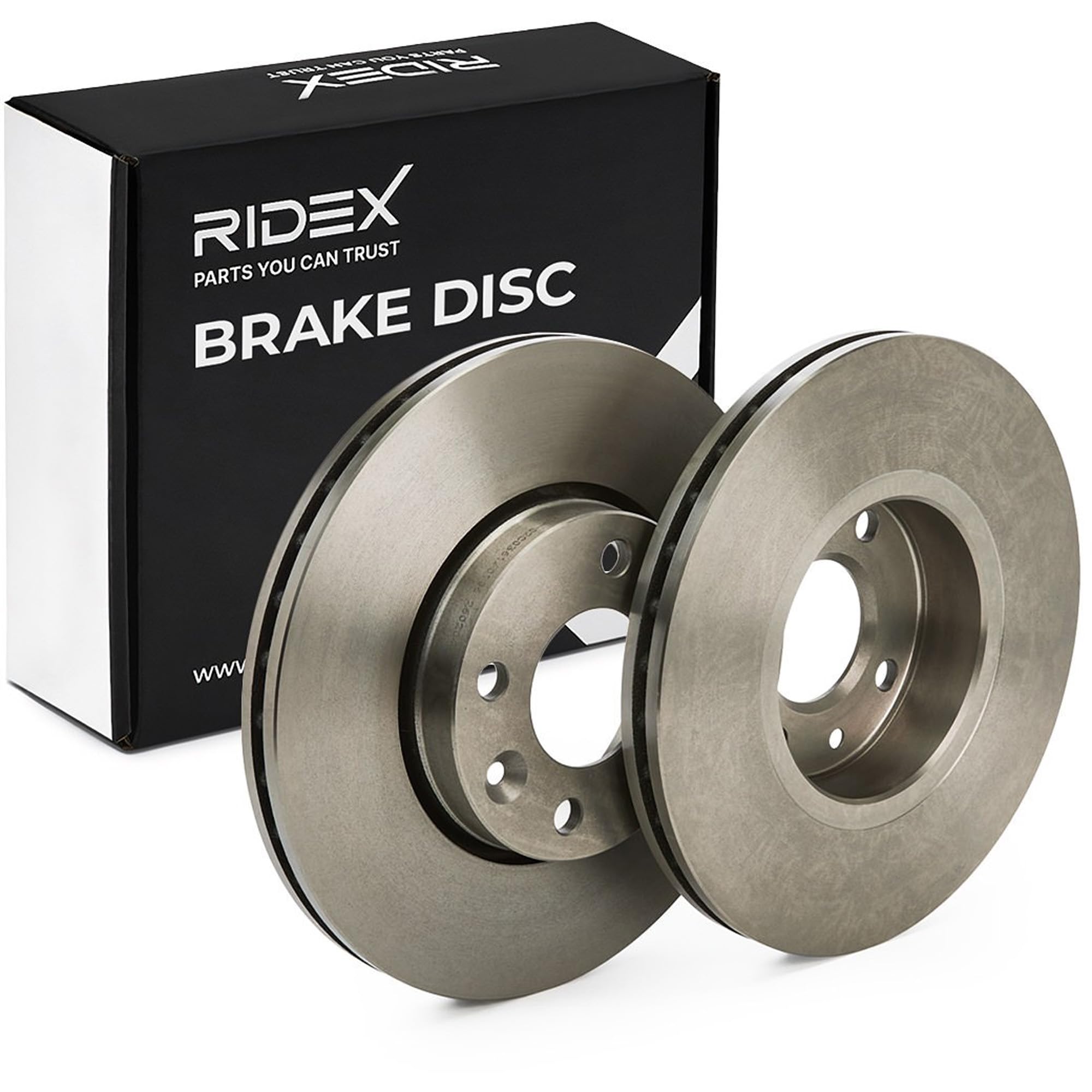 RIDEX 82B0079 2x Disque de frein Avant sans vis/boulons Compatible avec RENAULT Clio 3 3/5 portes BR0/1, CR0/1