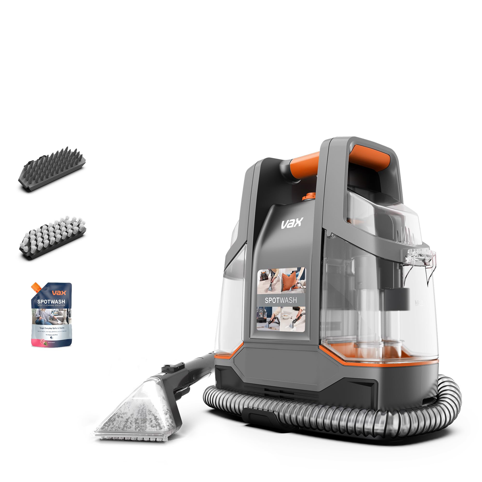 Vax SpotWash Compact Upholstery & Carpet Spot Cleaner (Orange) CDSW-CSXD