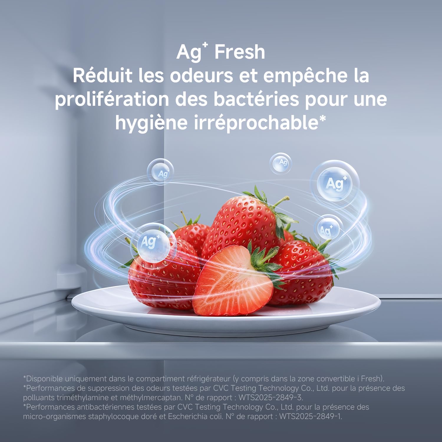 XIAOMI Mijia Réfrigérateur Multi-portes 502L, No Frost, Zone convertible i Fresh, Ag⁺ Antibactérien, Dual Inverter, Contrôle Intelligent, Faible Niveau Sonore, Argent, W852×D600×H1912 mm