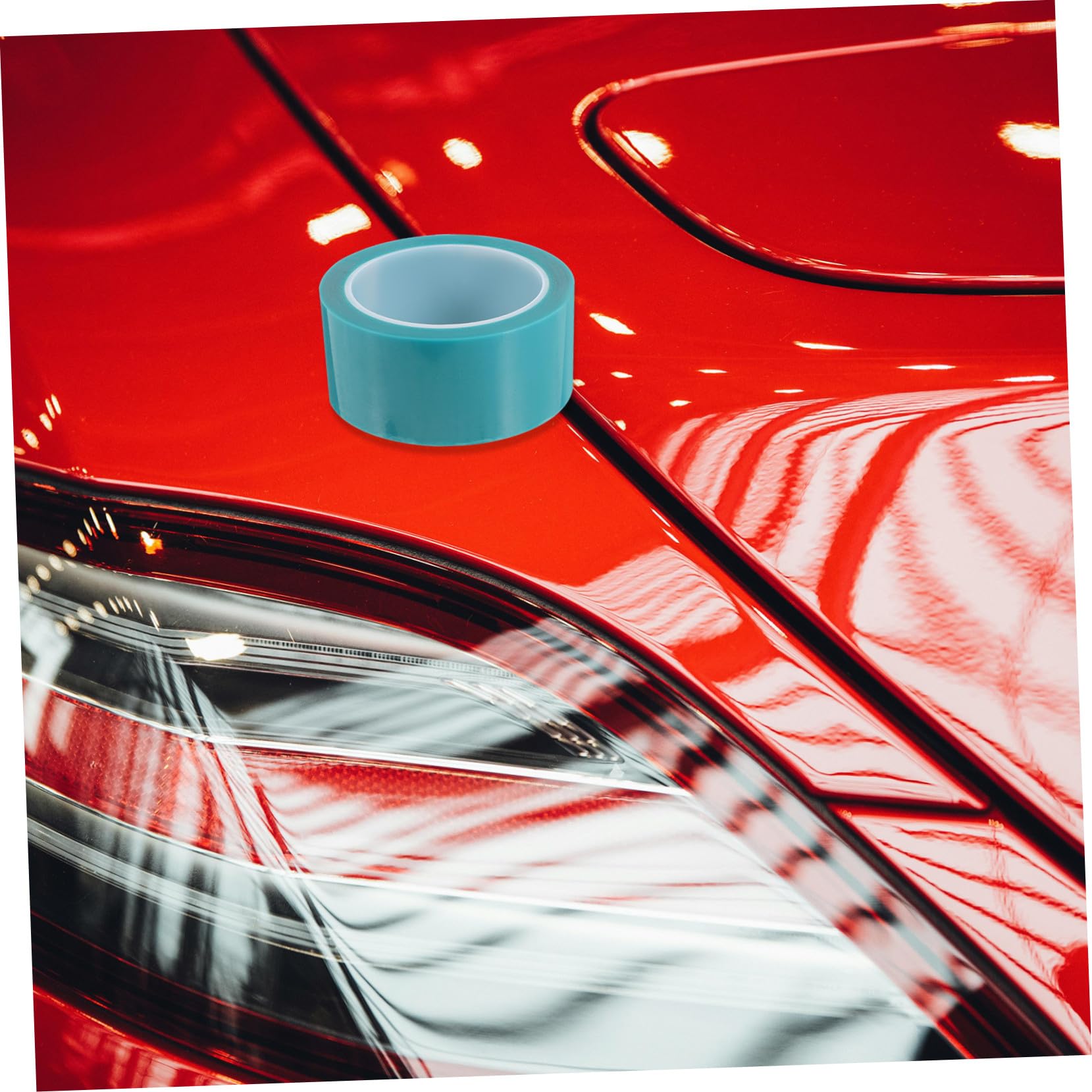 NOLITOY 5 Rollos Cinta de Carrocero Automotriz Resistente al Calor Cinta de Enmascarar para Pintura de Carro para Curvas con Uso Profesional y DIY Color Aleatorio