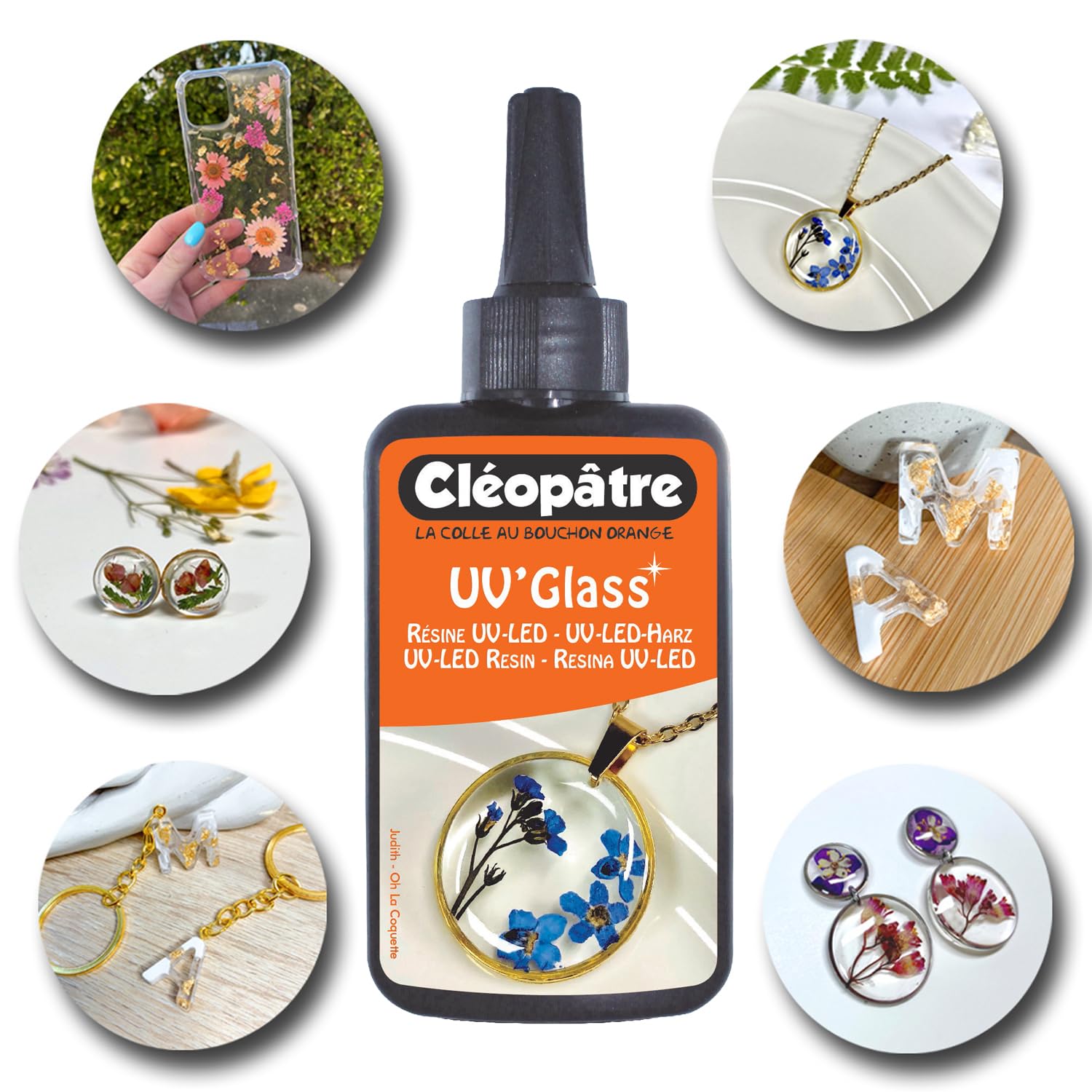 CLEOPATRE - UV’Glass - Résine UV-LED prête à l'emploi séchage rapide format de 100gr