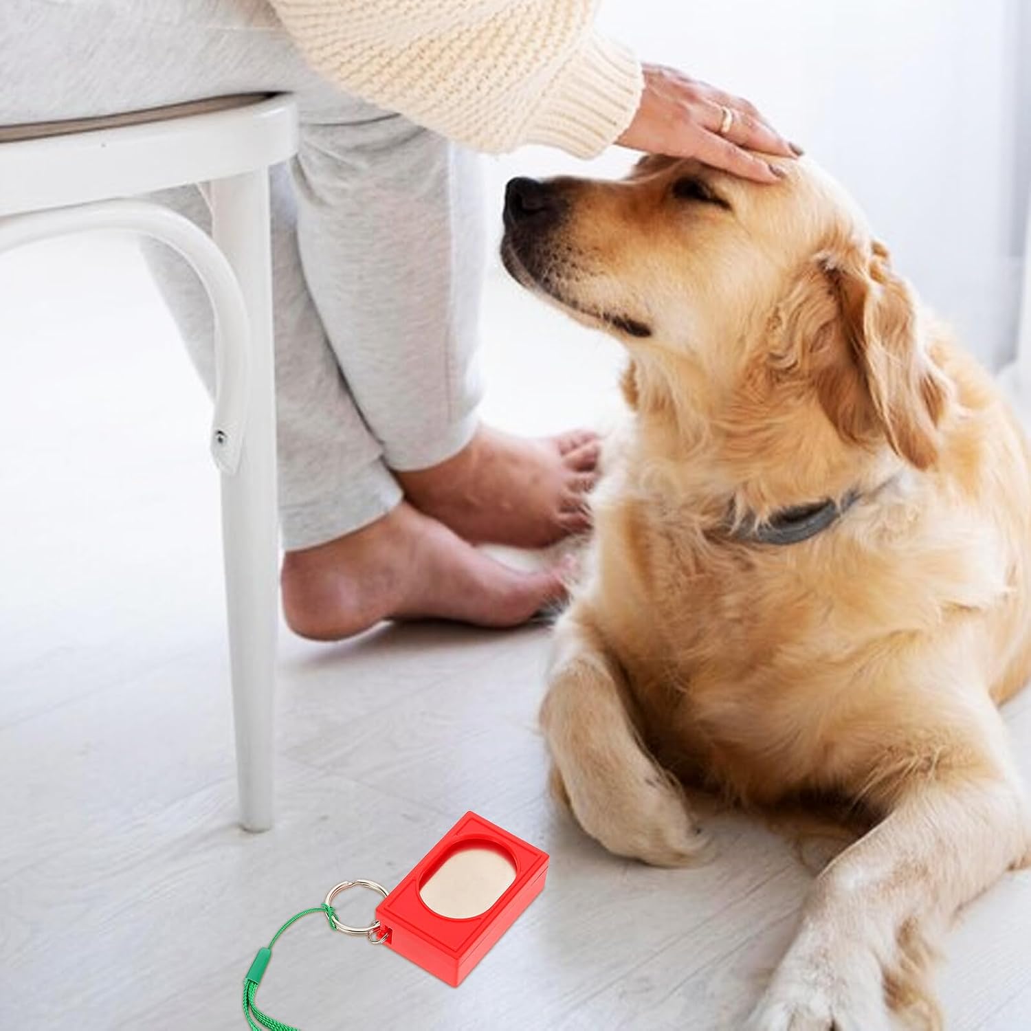 DOITOOL 2pcs Dog Training Clickers for Cats and Dogs Portable Pet Behavior Correction Tool Quick Undesired Behavior Fix Compact Use Design